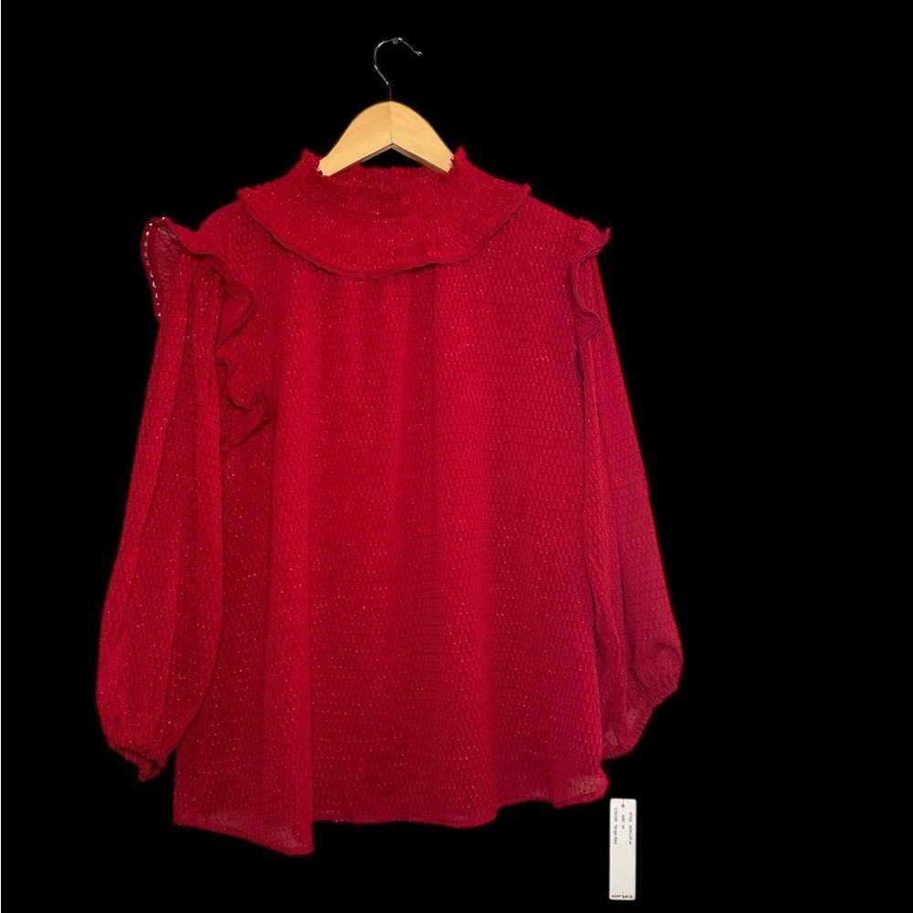 Zac & Rachel Vibrant Red Blouse